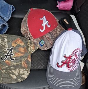 Alabama Crimson Tide Caps Bundle Of Three